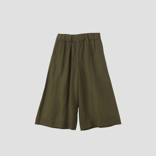COATED LINEN PLAINWEAVE TROUSERS