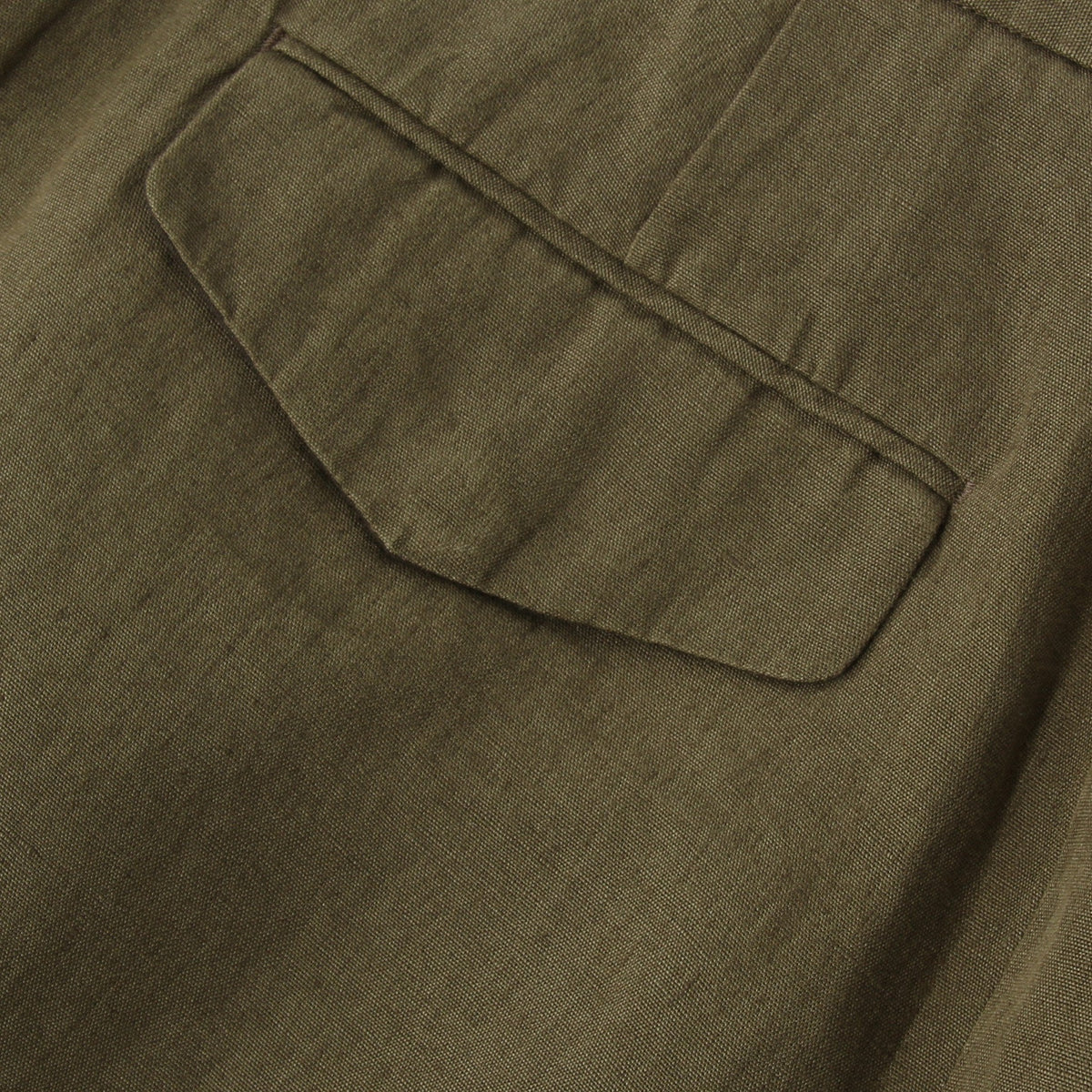 COATED LINEN PLAINWEAVE TROUSERS