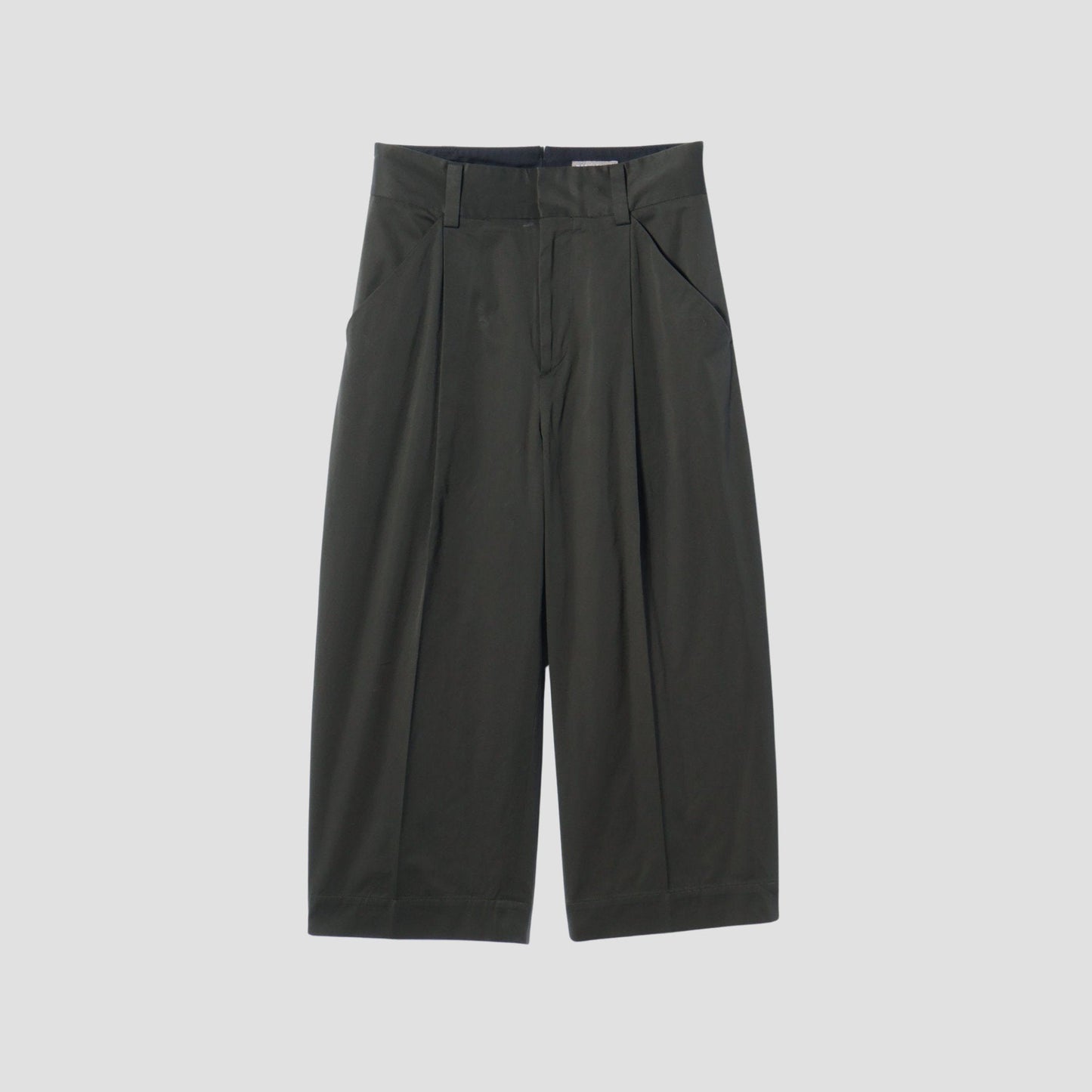 DENSE FINE COTTON TWILL TROUSERS