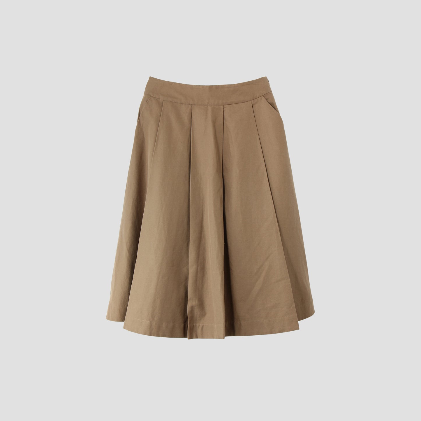 COTTON LINEN DRILL SKIRT