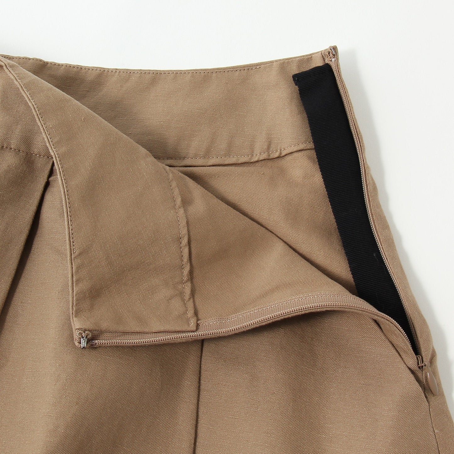 COTTON LINEN DRILL SKIRT