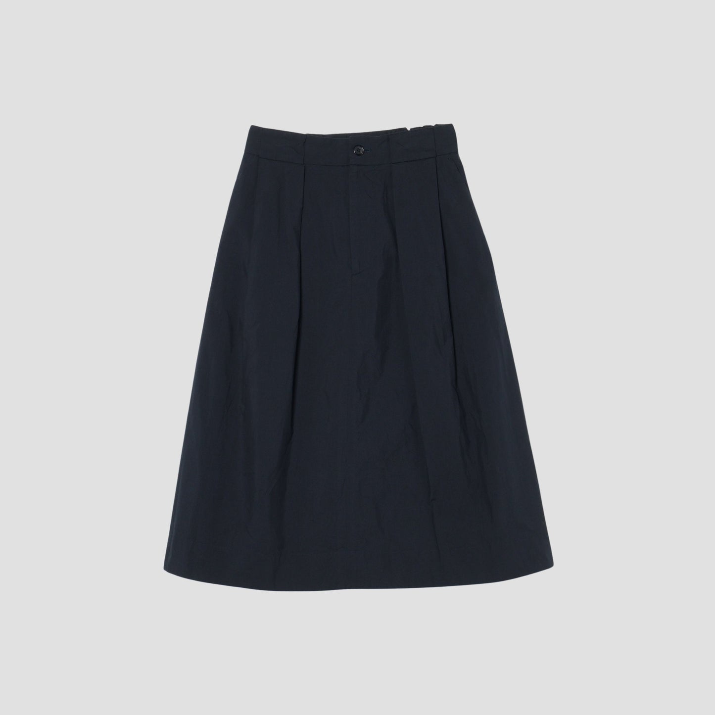 MATT COTTON SILK POPLIN SKIRT