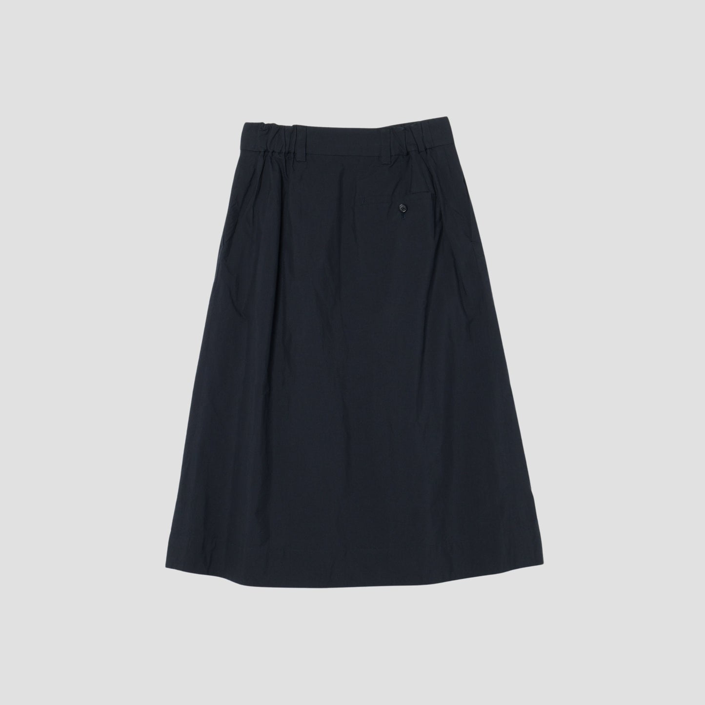 MATT COTTON SILK POPLIN SKIRT