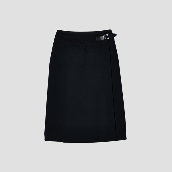 BRUSHED COTTON WOOL SKIRT