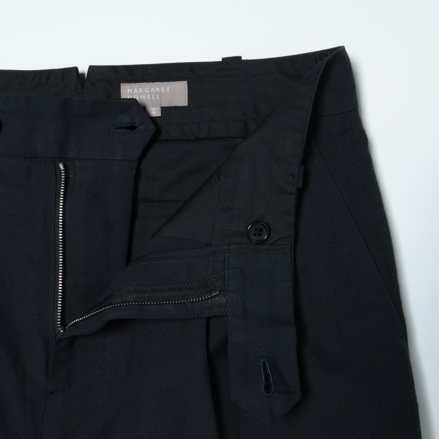 COTTON LINEN SILK TROUSERS
