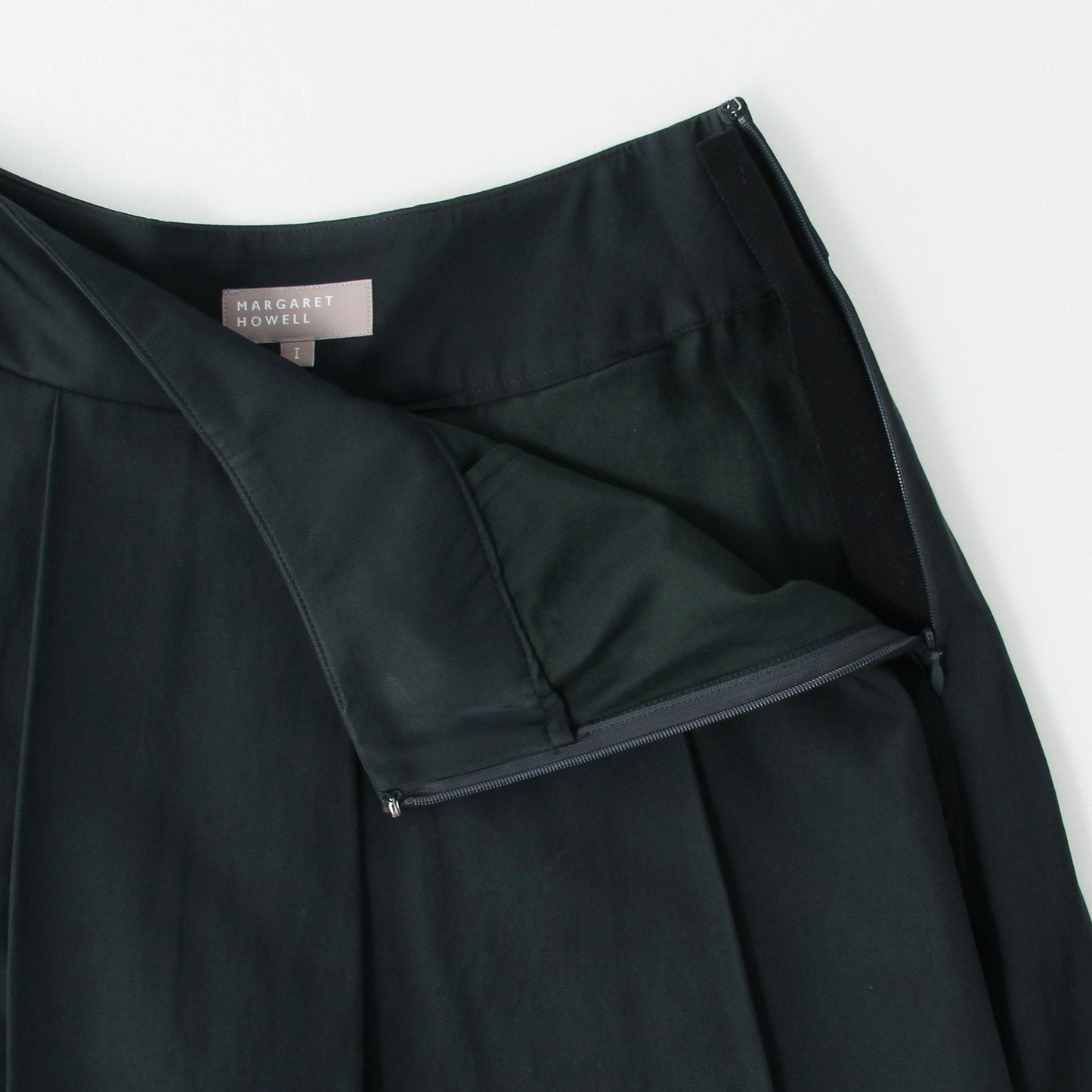 GLAZED COTTON CUPRA SKIRT