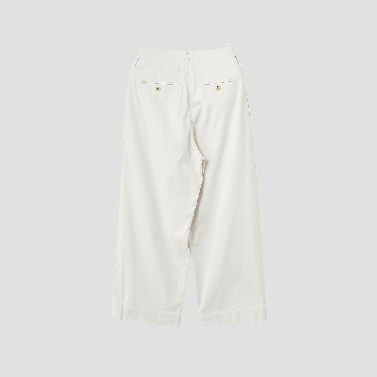 WASHED COTTON TWILL TROUSERS