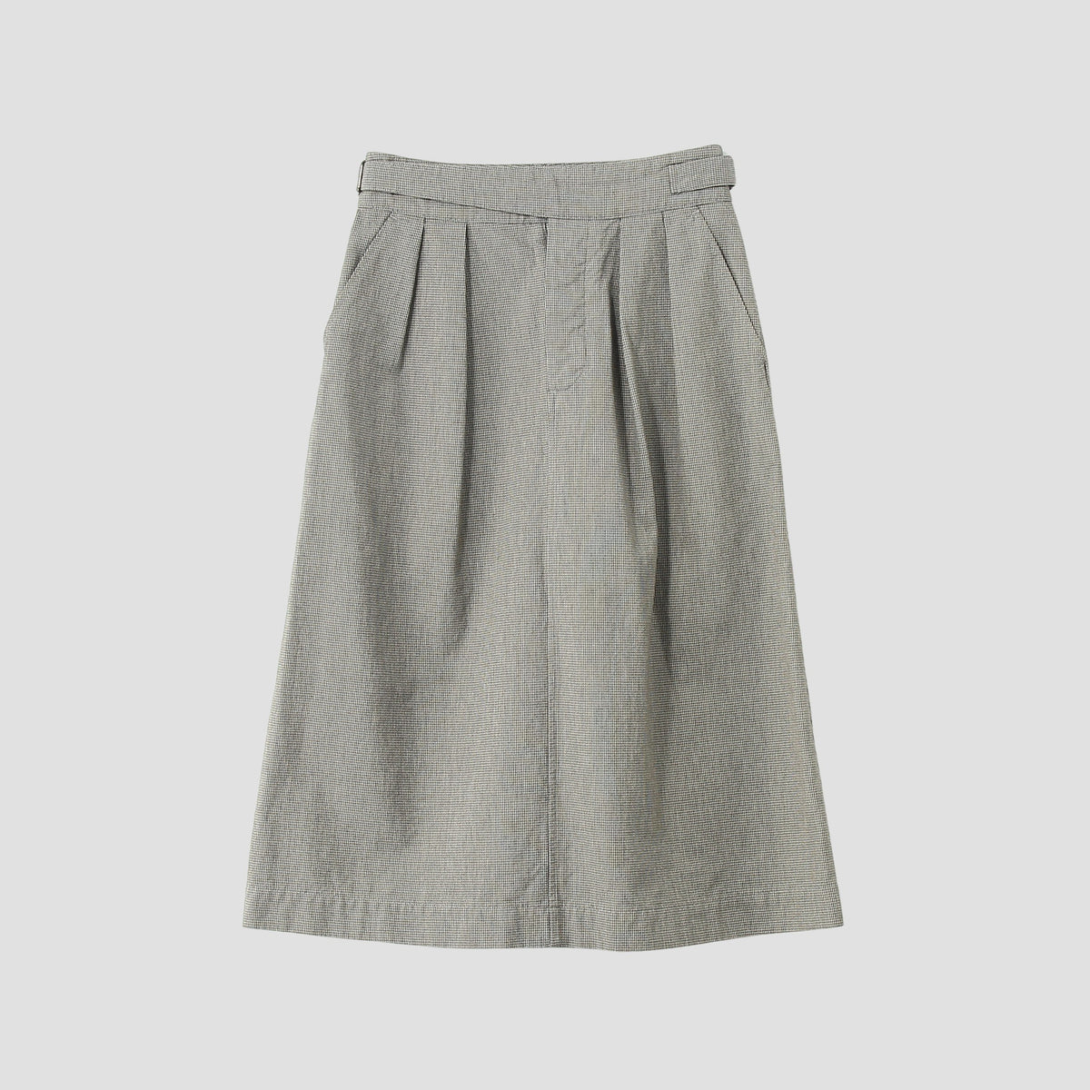CHEF CHECK COTTON WOOL SKIRT