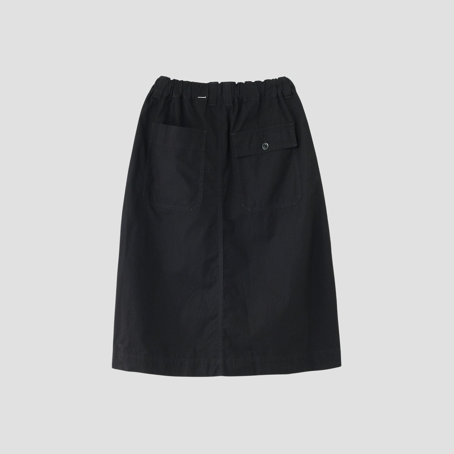 FINE COMPACT COTTON POPLIN SKIRT