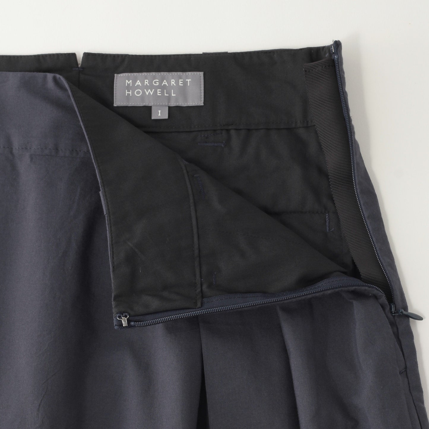 MATT COTTON SILK POPLIN SKIRT