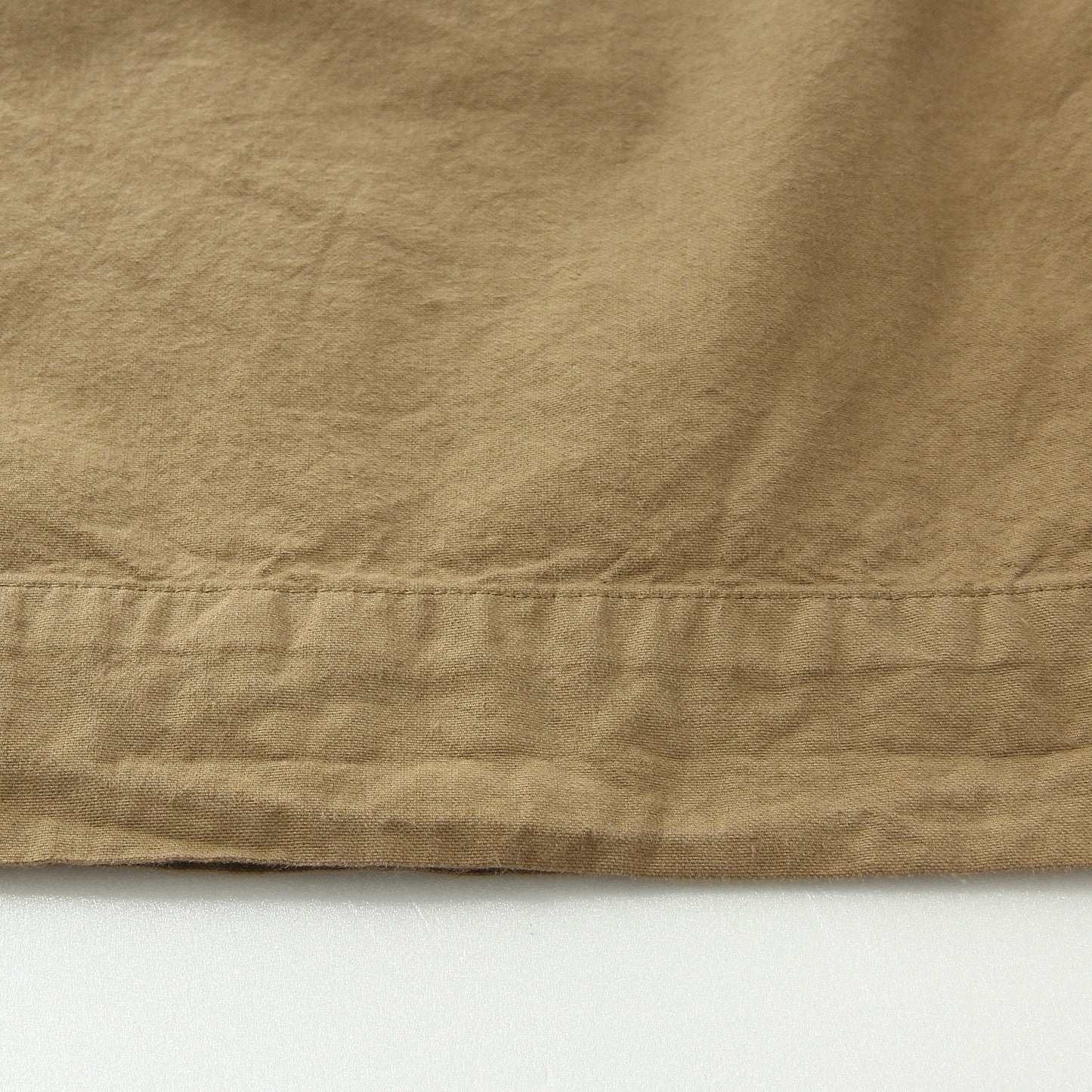 BRUSHED DRY COTTON CANVAS TROUSERS