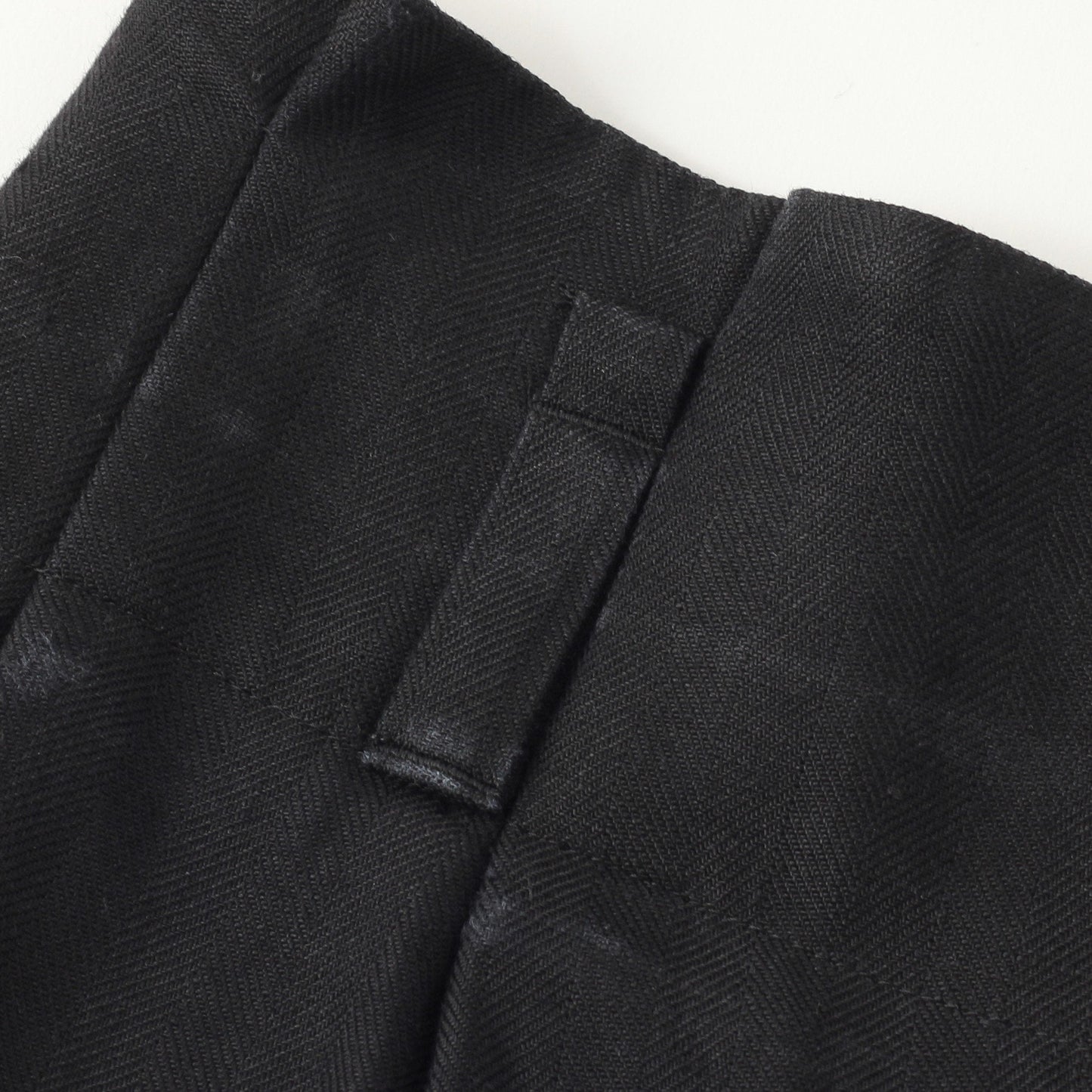CLEAN HERRINGBONE TROUSERS