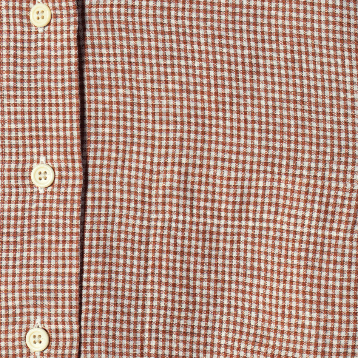 TRI GINGHAM LINEN  SHIRT