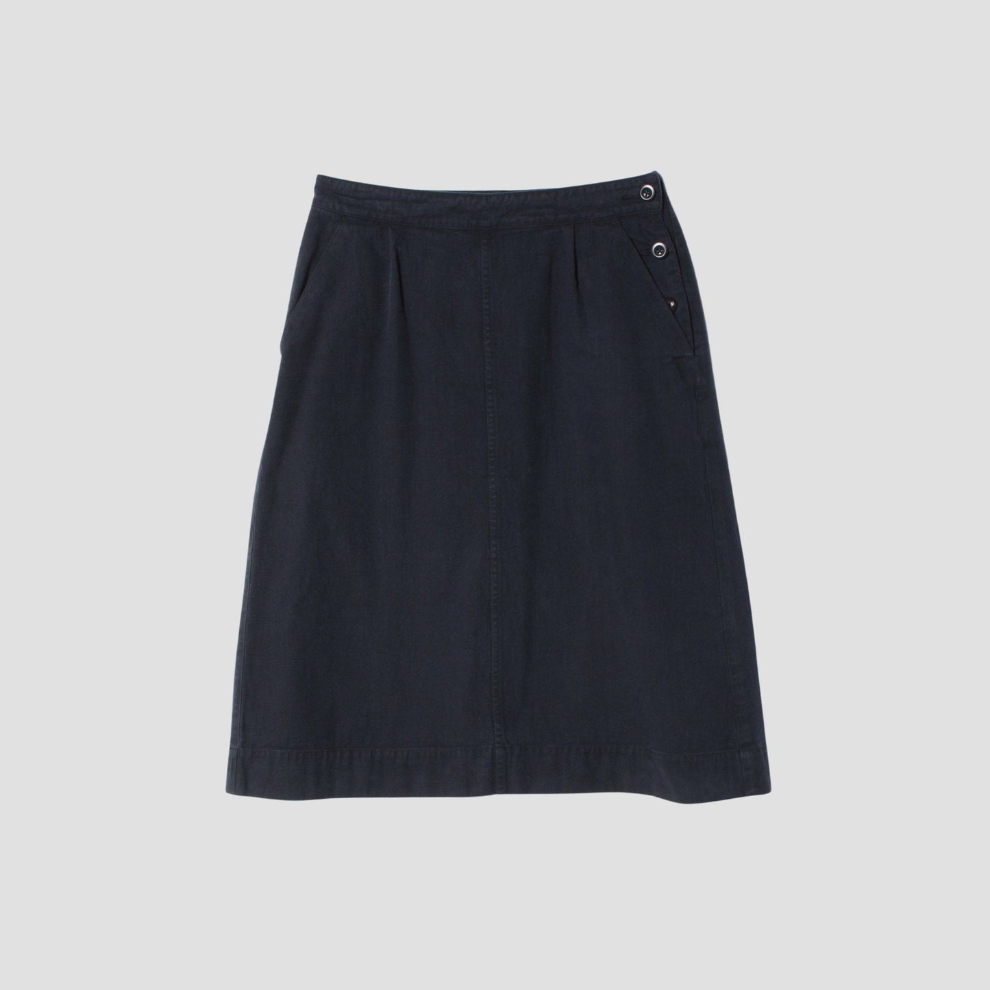 FADED COTTON TWILL SKIRT