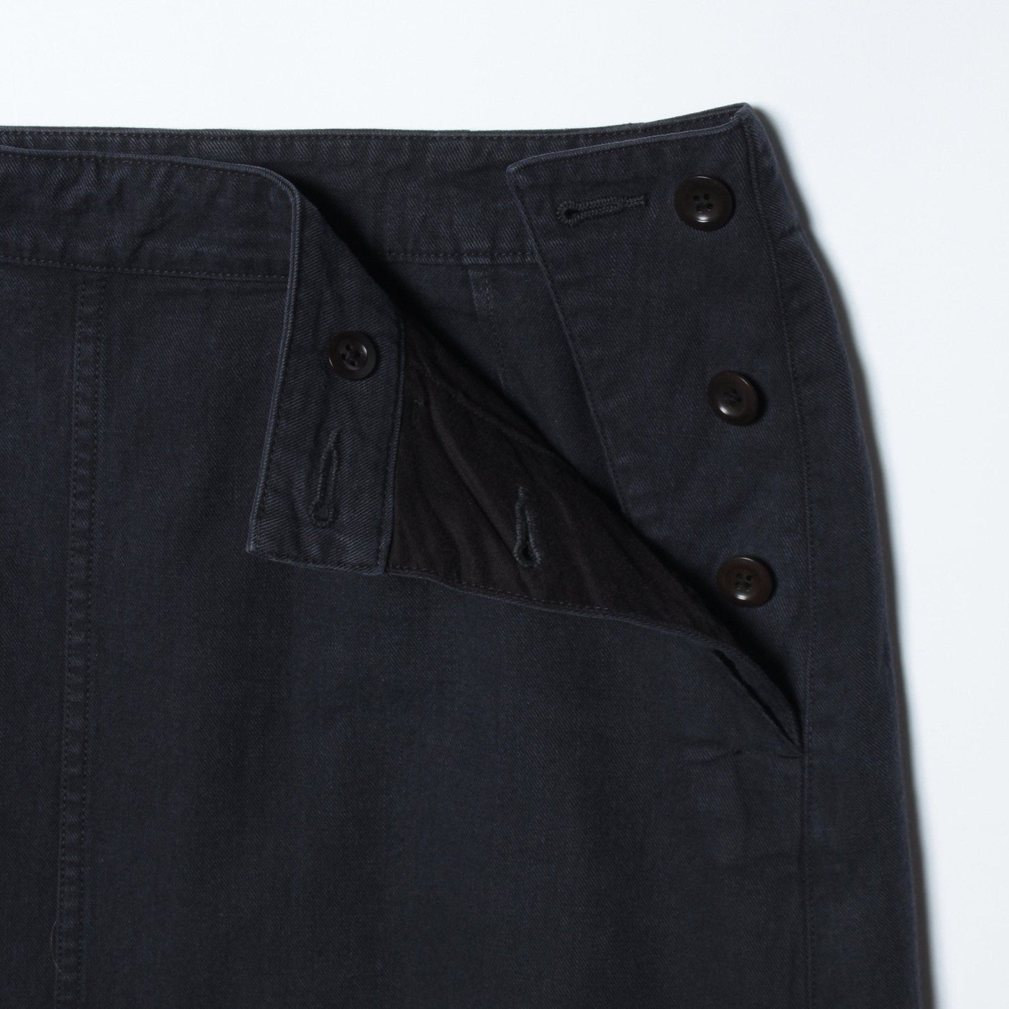 FADED COTTON TWILL SKIRT