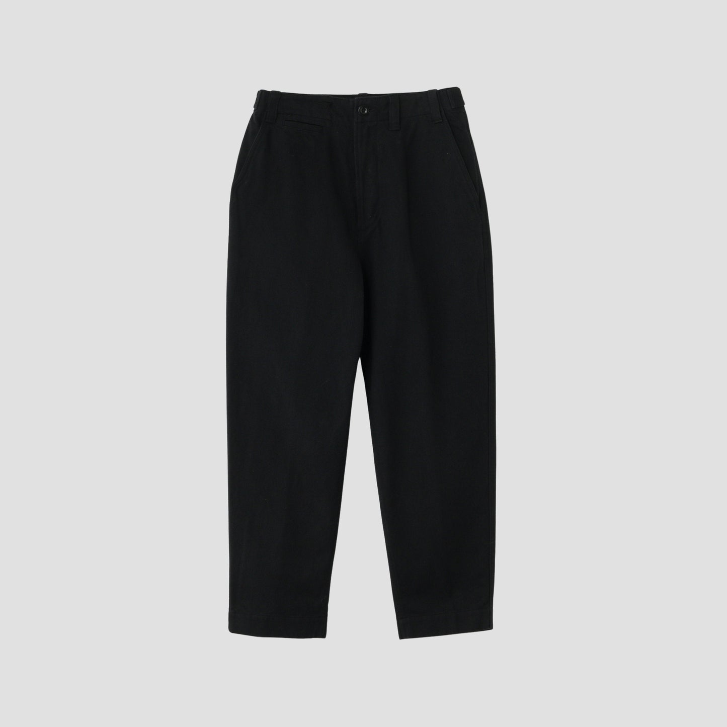 WORN LINEN COTTON DRILL TROUSERS