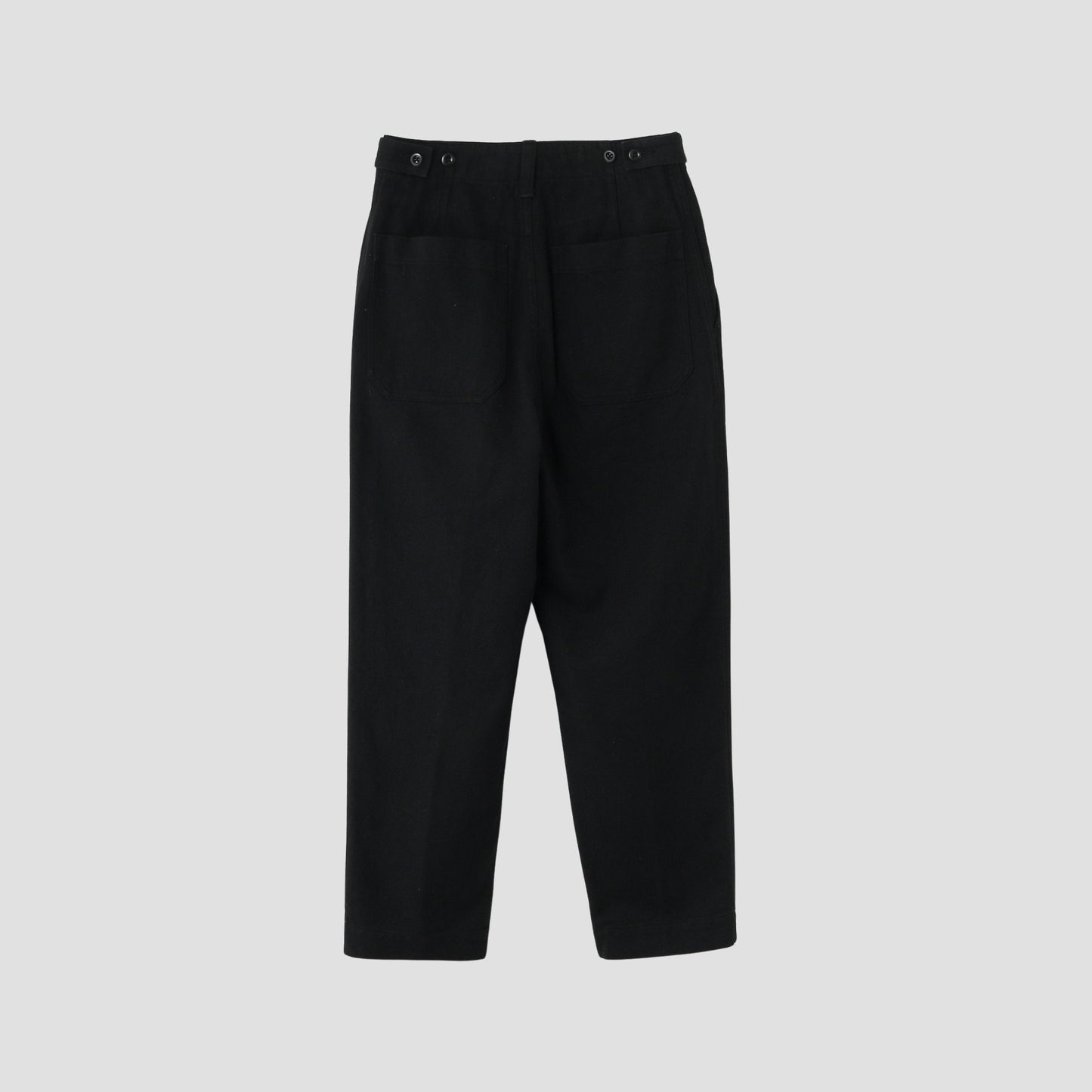 WORN LINEN COTTON DRILL TROUSERS