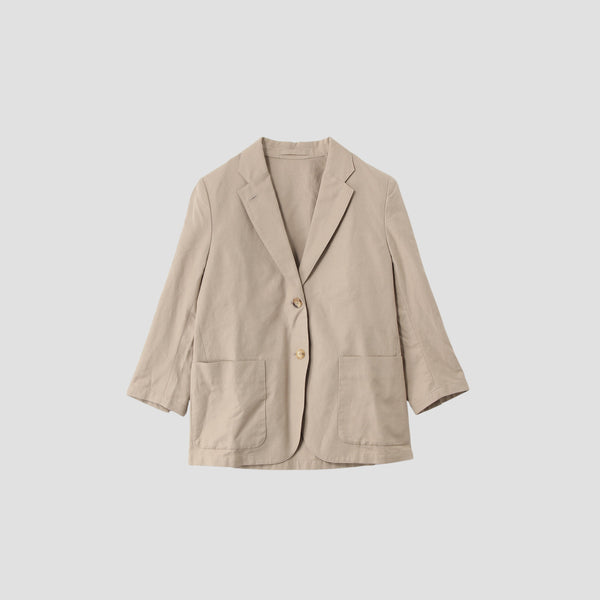 COTTON LINEN OXFORD JACKET