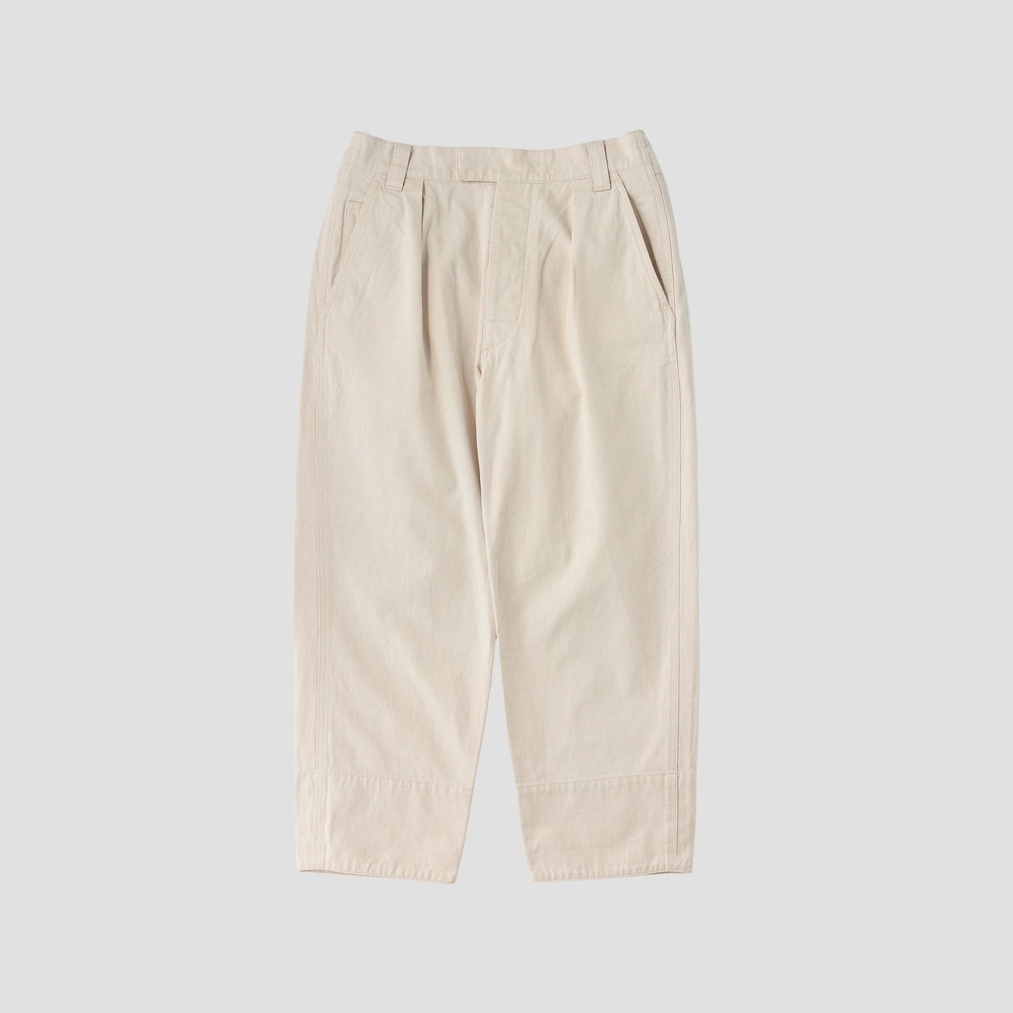 NATURAL DENIM TROUSERS