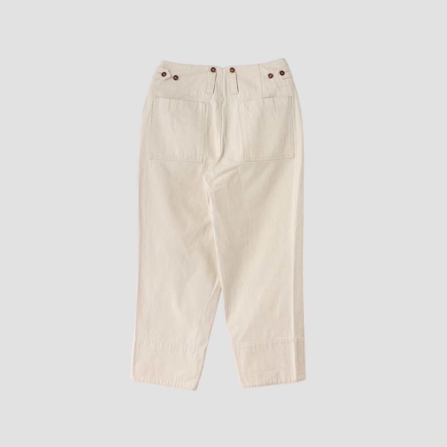 NATURAL DENIM TROUSERS