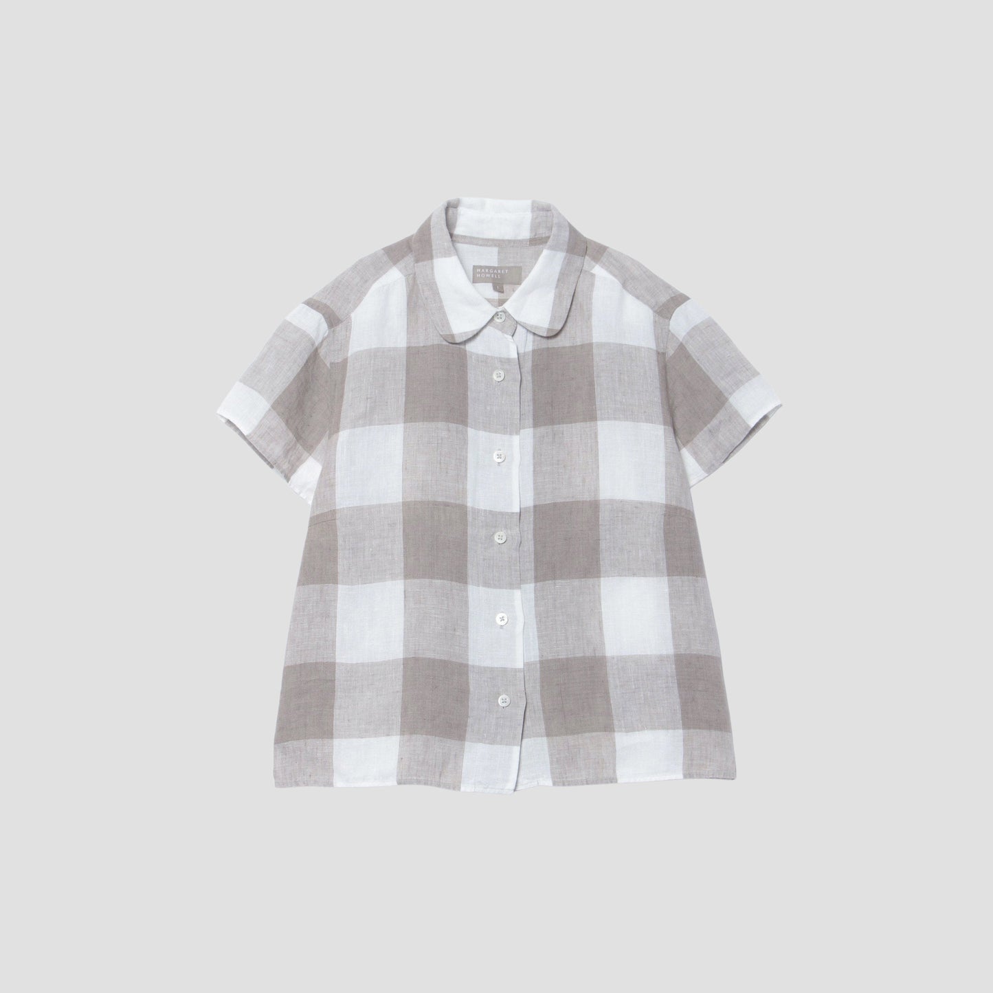 LARGE CHECK LINEN SHIRT