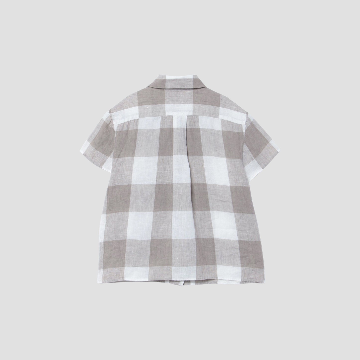 LARGE CHECK LINEN SHIRT