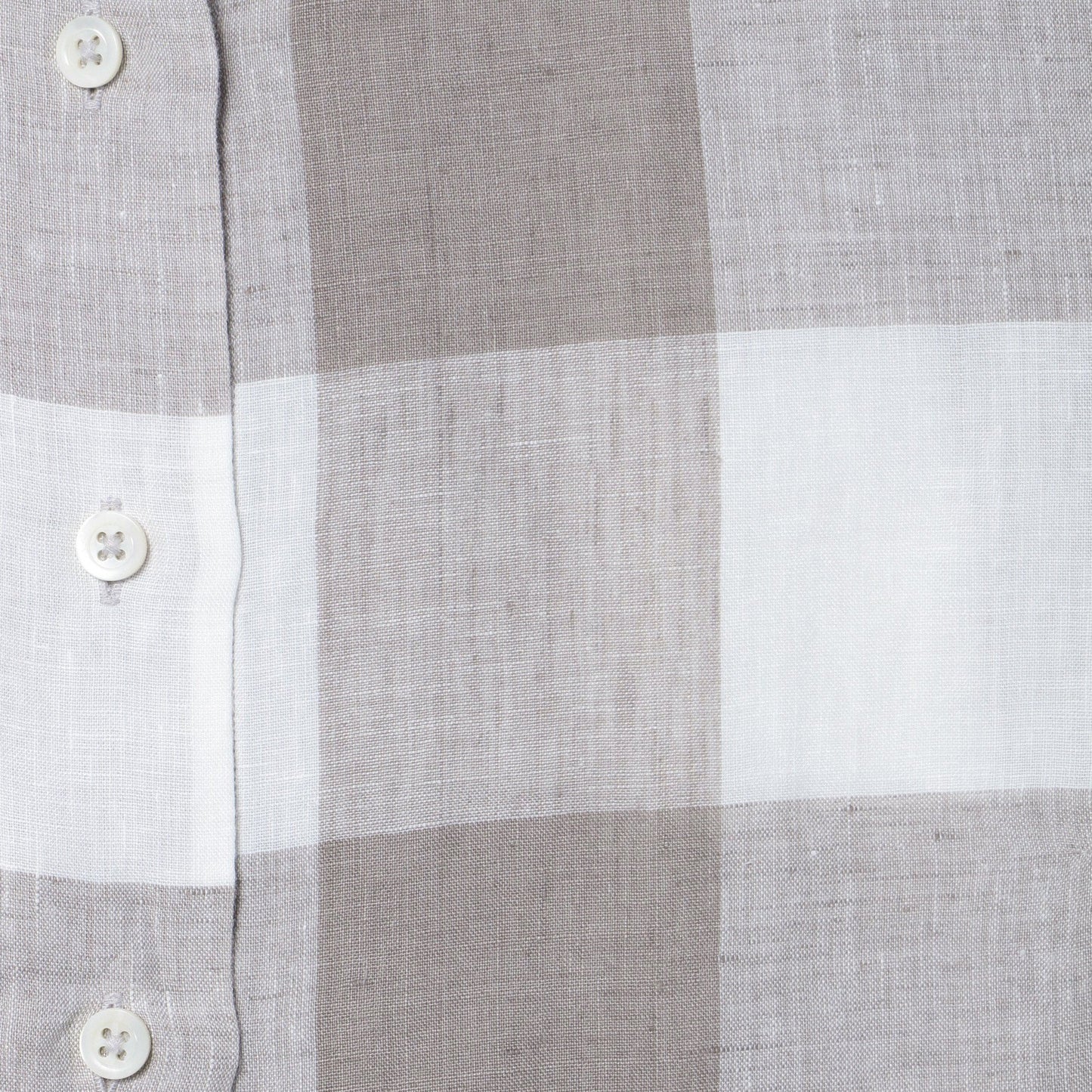 LARGE CHECK LINEN SHIRT