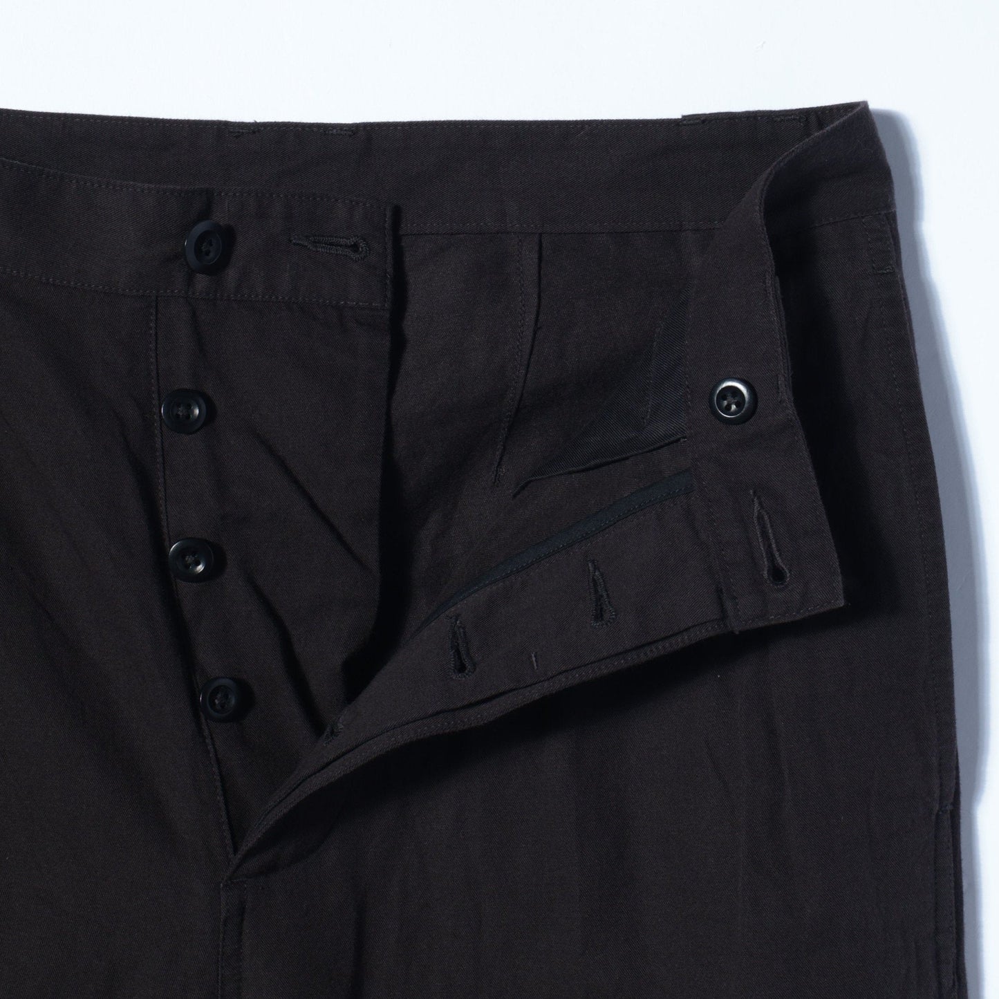 LIGHTWEIGHT COTTON LINEN TWILL TROUSERS