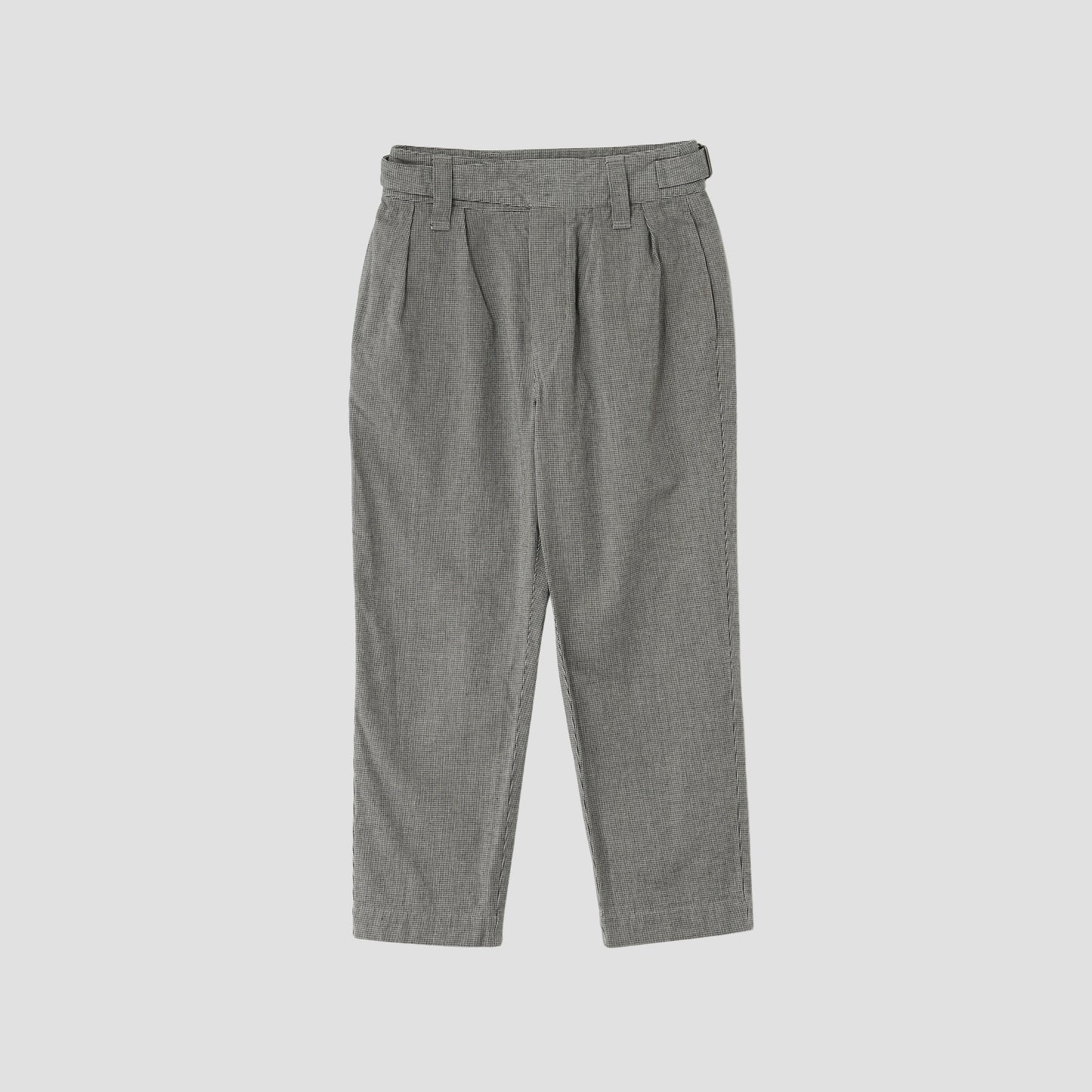 CHEF CHECK COTTON LINEN TROUSERS