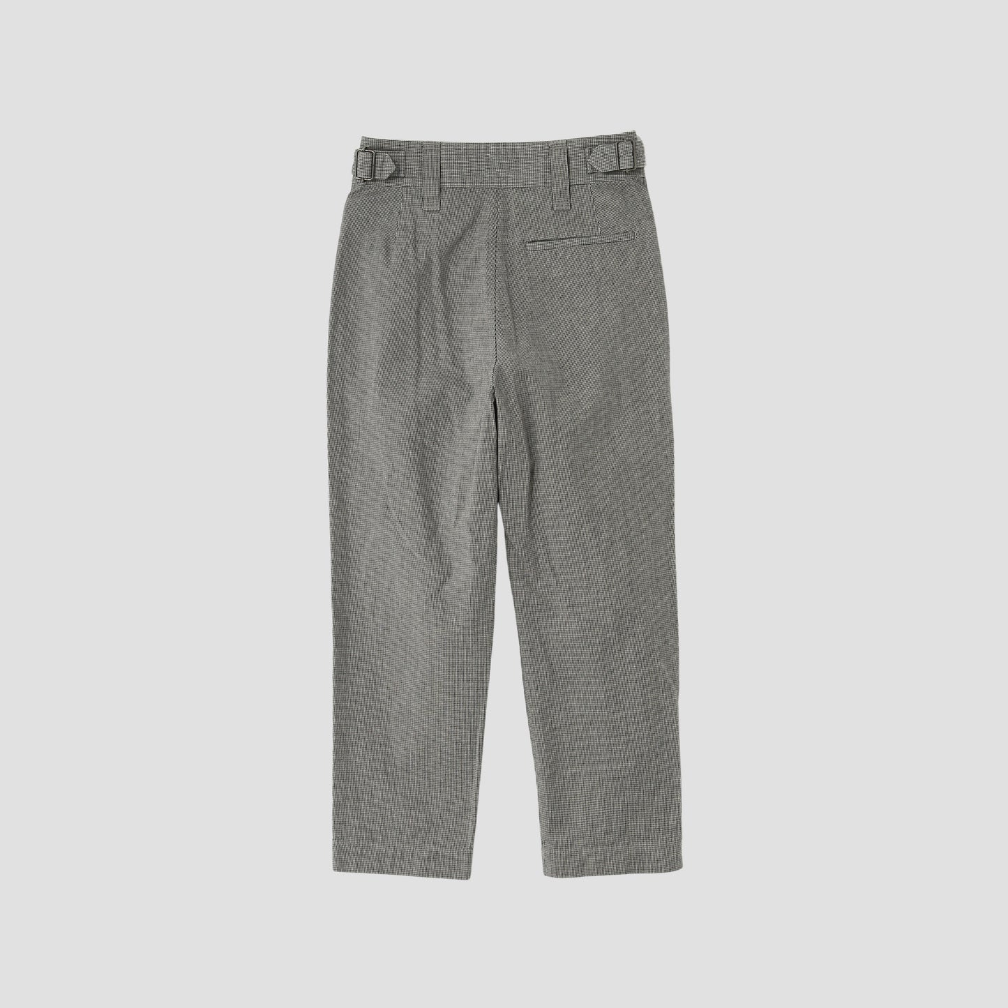 CHEF CHECK COTTON LINEN TROUSERS