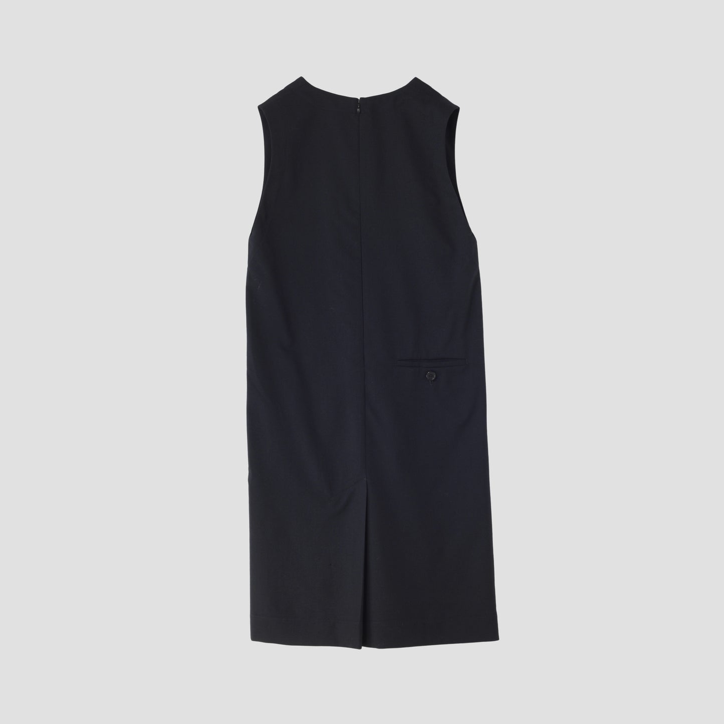 DRY WOOL TWILL CHAMBRAY DRESS