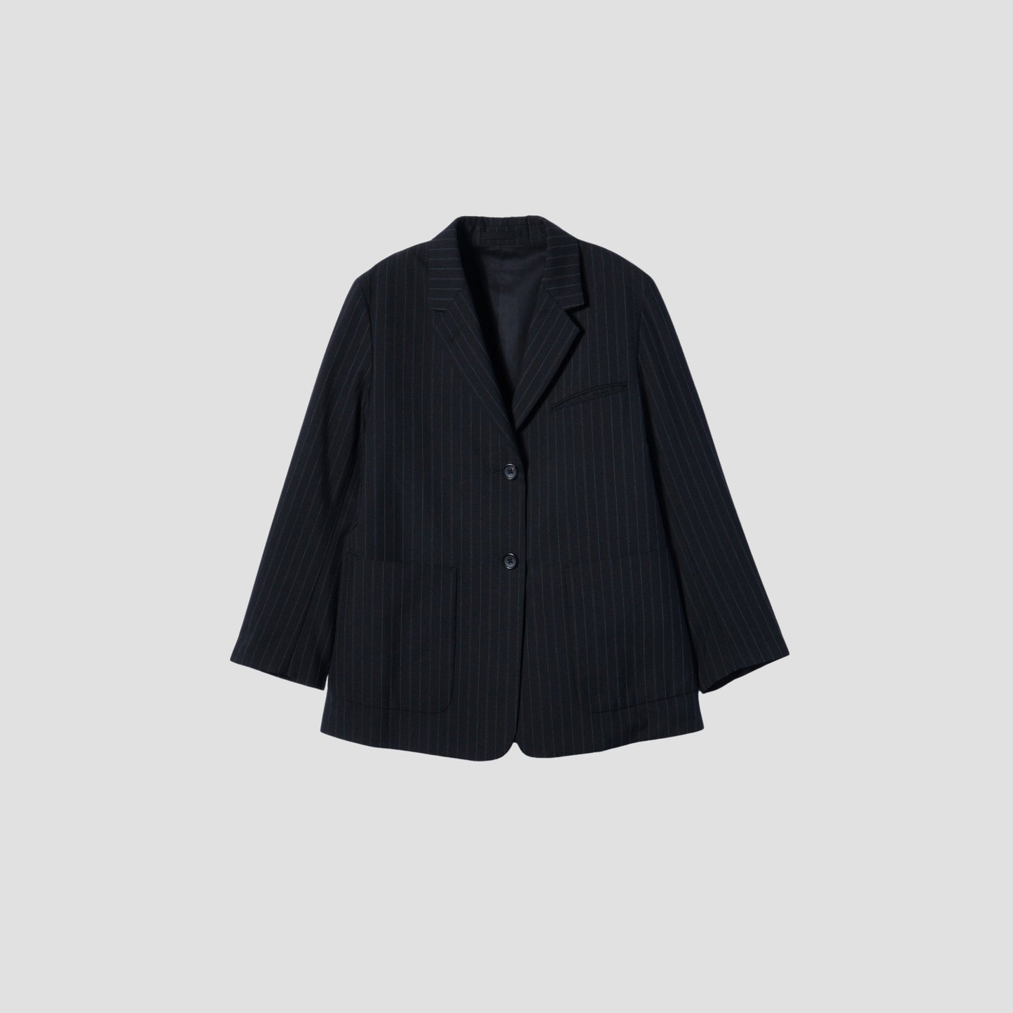 STRIPE WOOL PLAINWEAVE JACKET