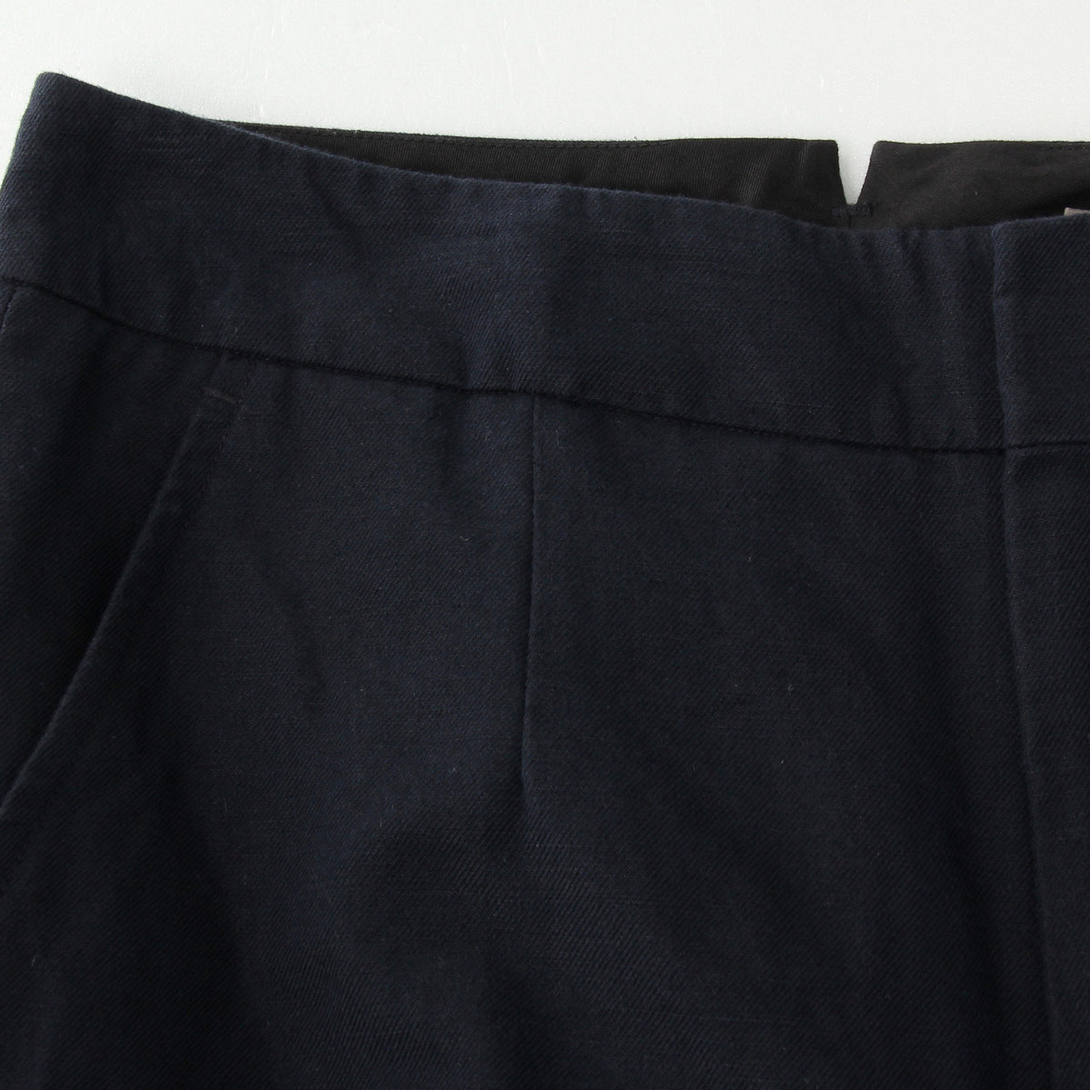 COTTON LINEN TWILL TROUSERS