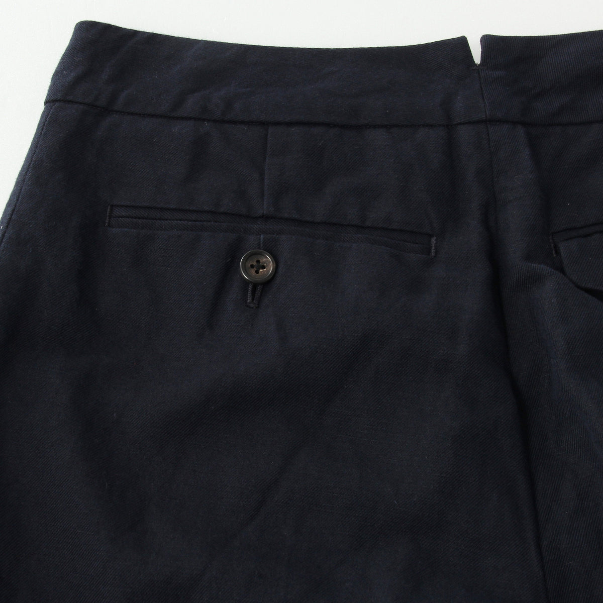 COTTON LINEN TWILL TROUSERS