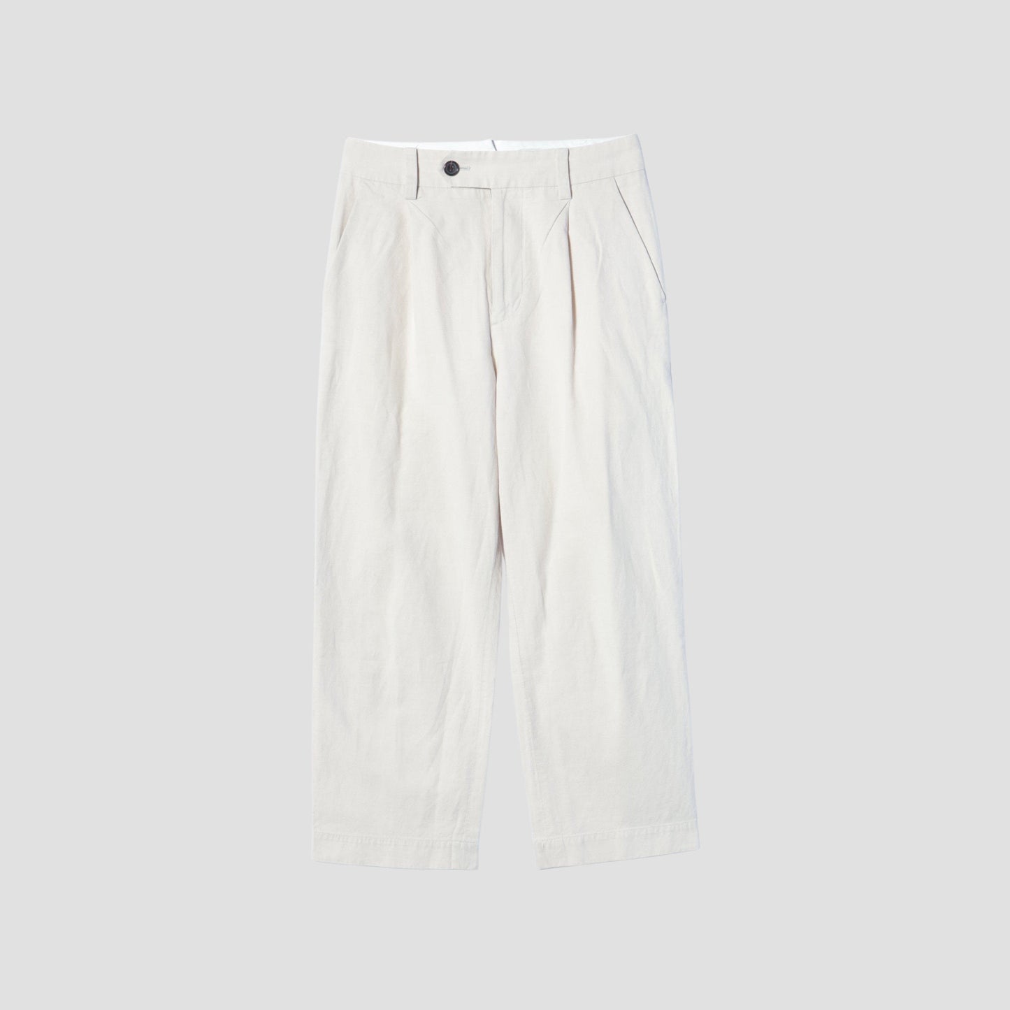 COTTON LINEN SILK TROUSERS