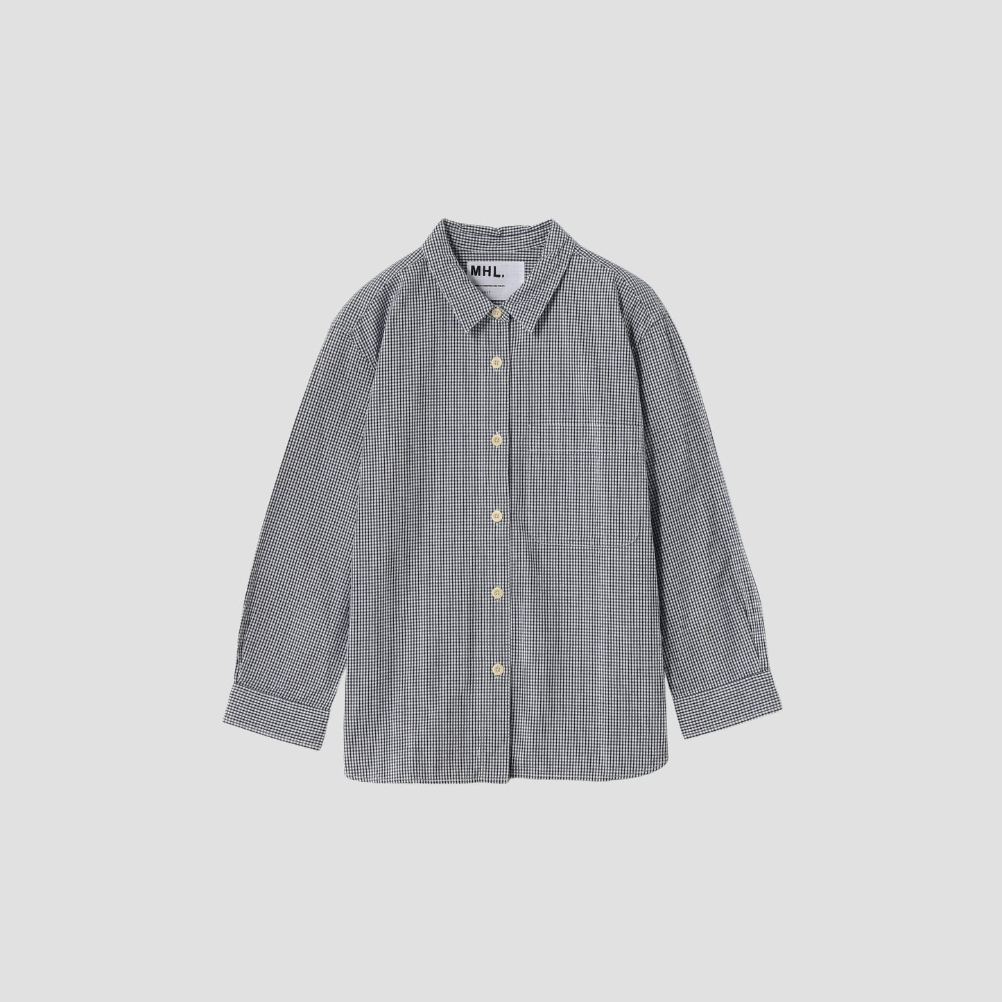 WASHED COTTON CHECK SHIRT
