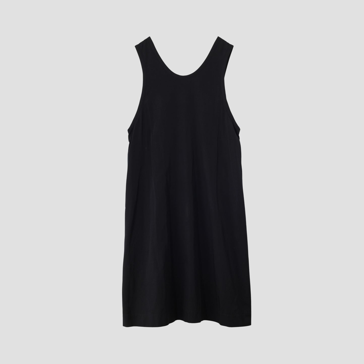 GLAZED COTTON CUPRA DRESS