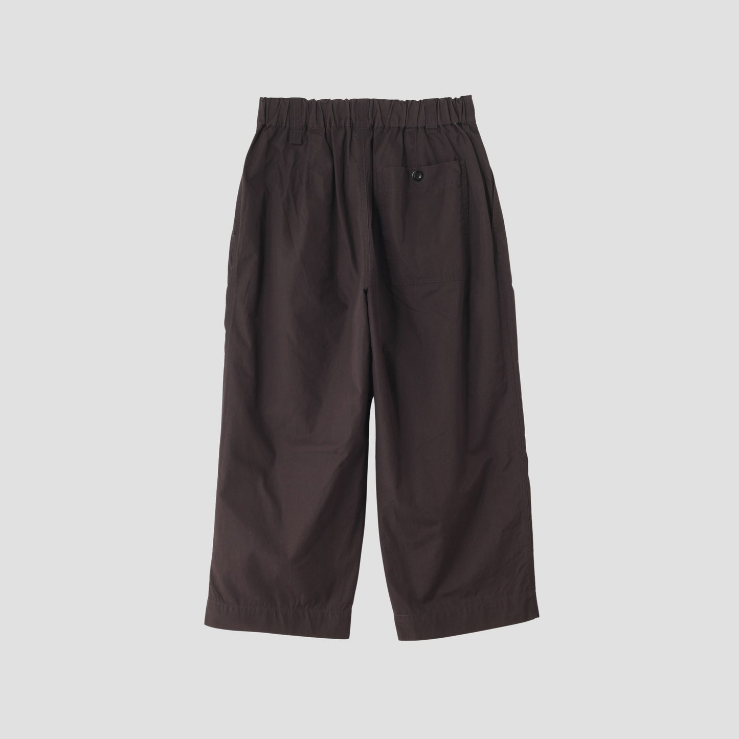 FINE COMPACT COTTON POPLIN TROUSERS