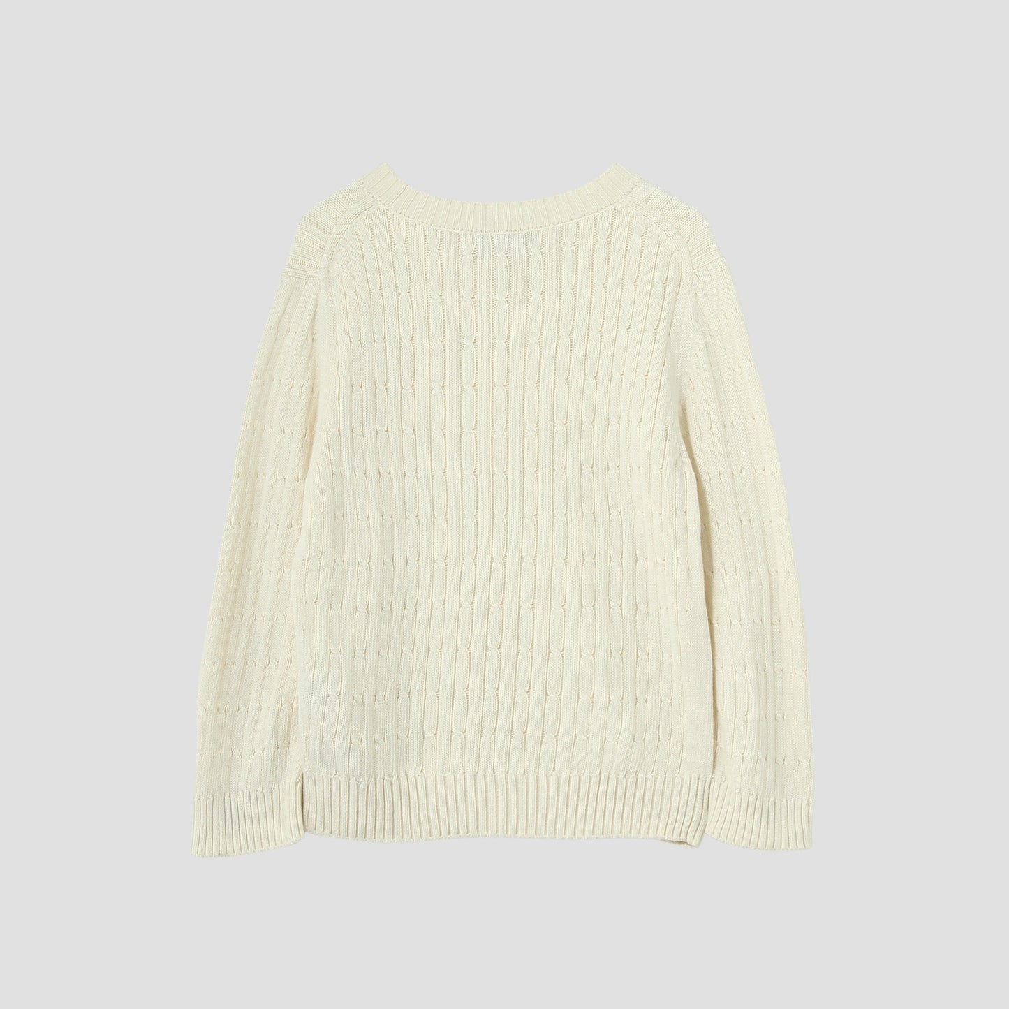 SOFT COTTON CABLE KNIT