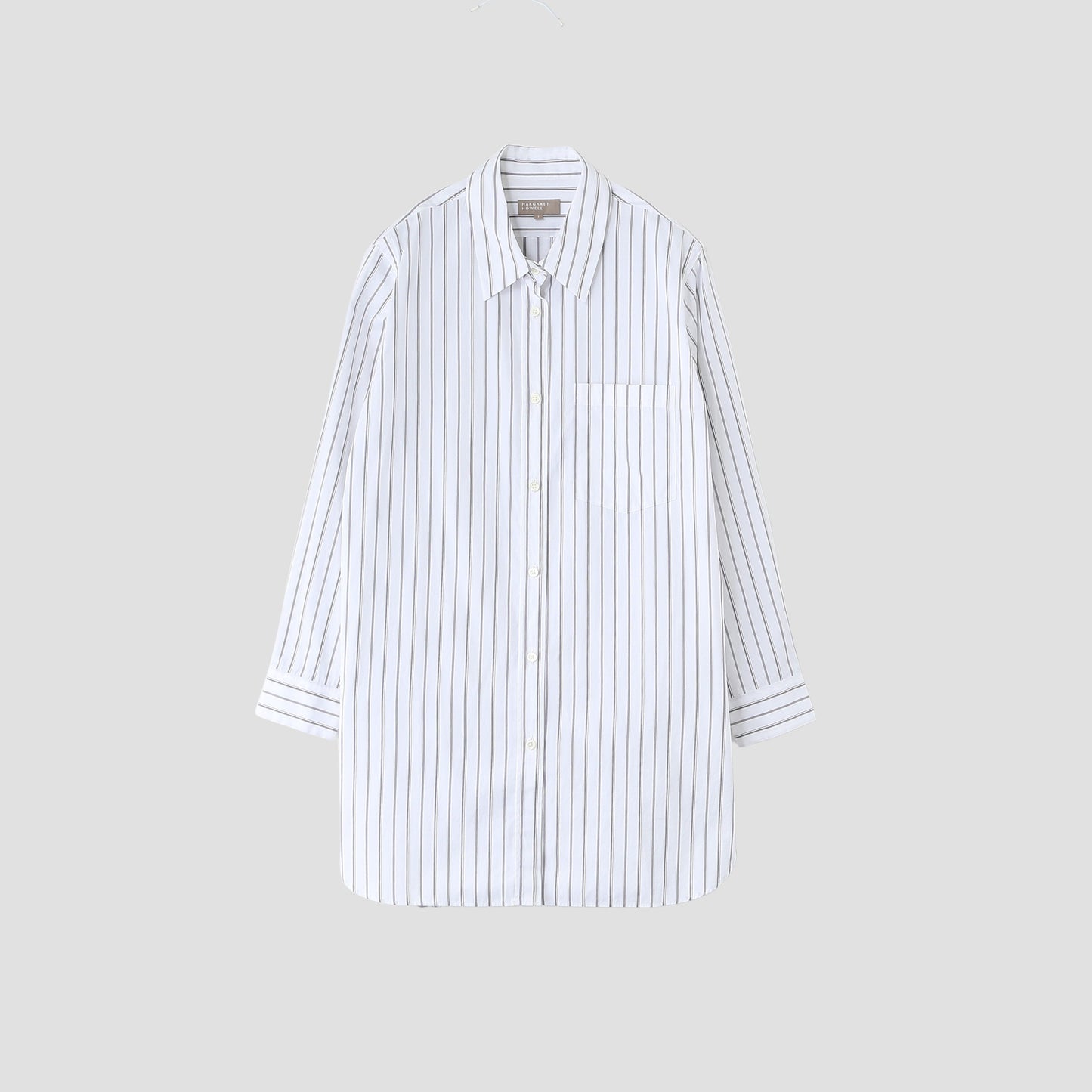 TRIPLE STRIPE COTTON POPLIN SHIRT