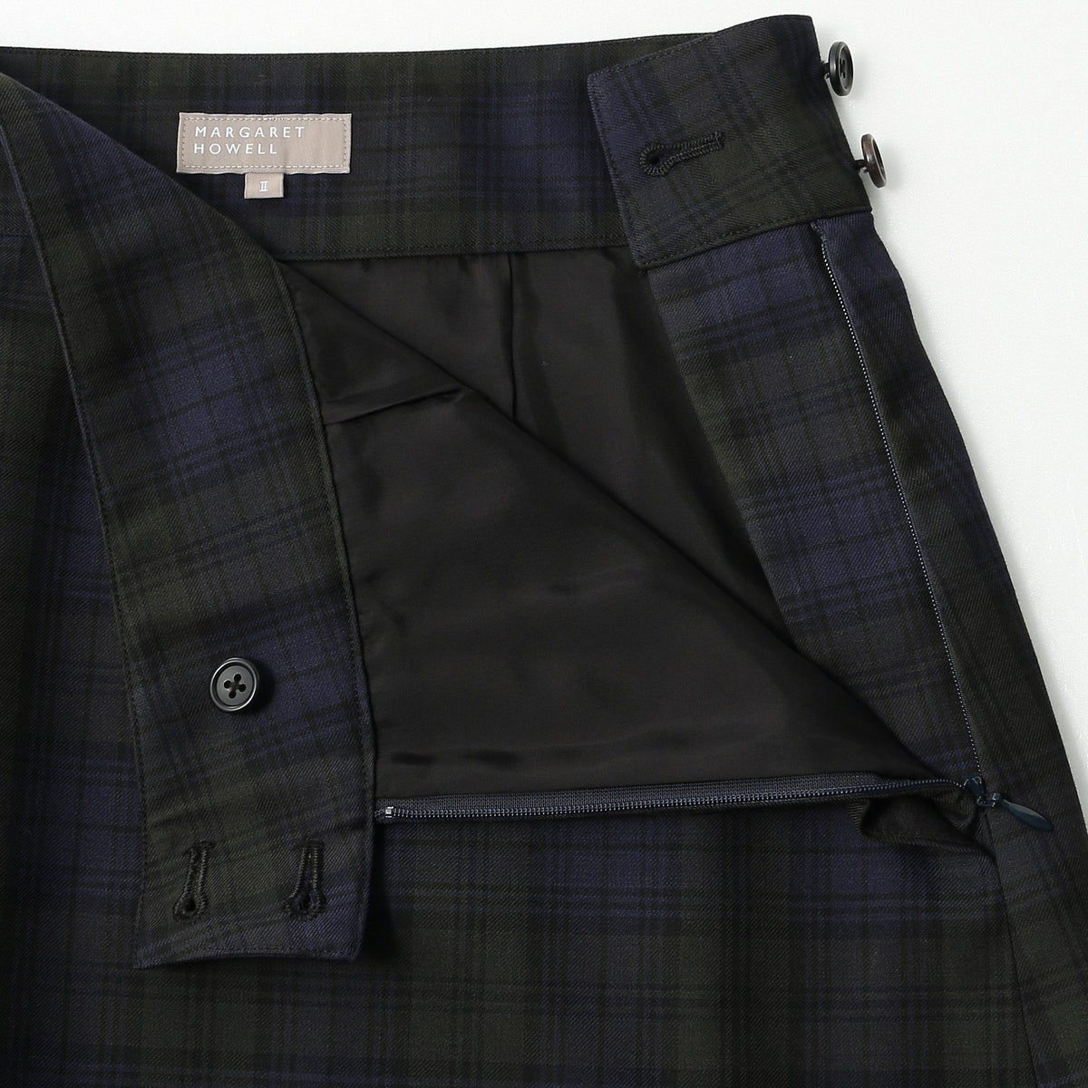 WOOL BLACKWATCH SKIRT