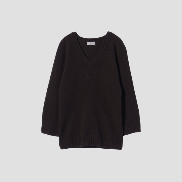 OVERSIZED V NECK JUMPER KNIT