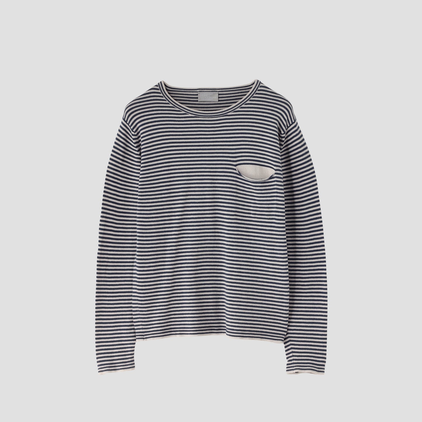 STRIPE CREW NECK KNIT