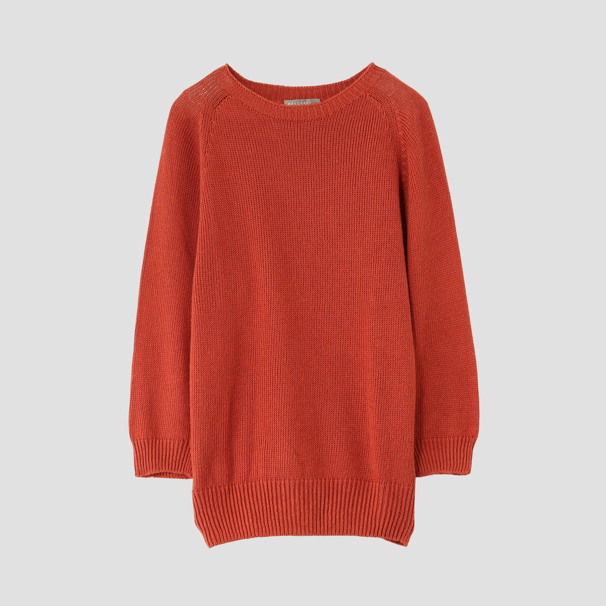 LINEN COTTON CREW NECK KNIT