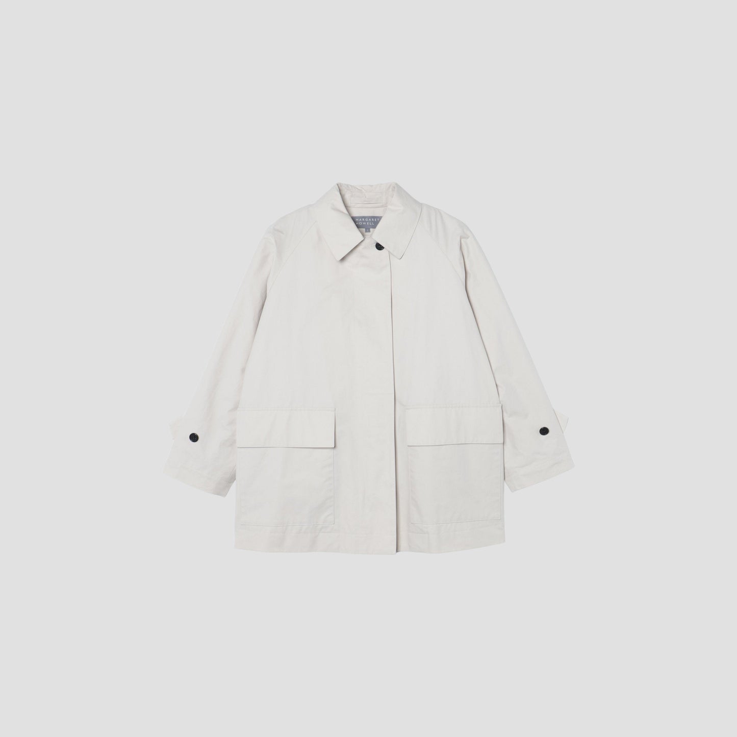 WATERPROOFED COTTON POPLIN COAT