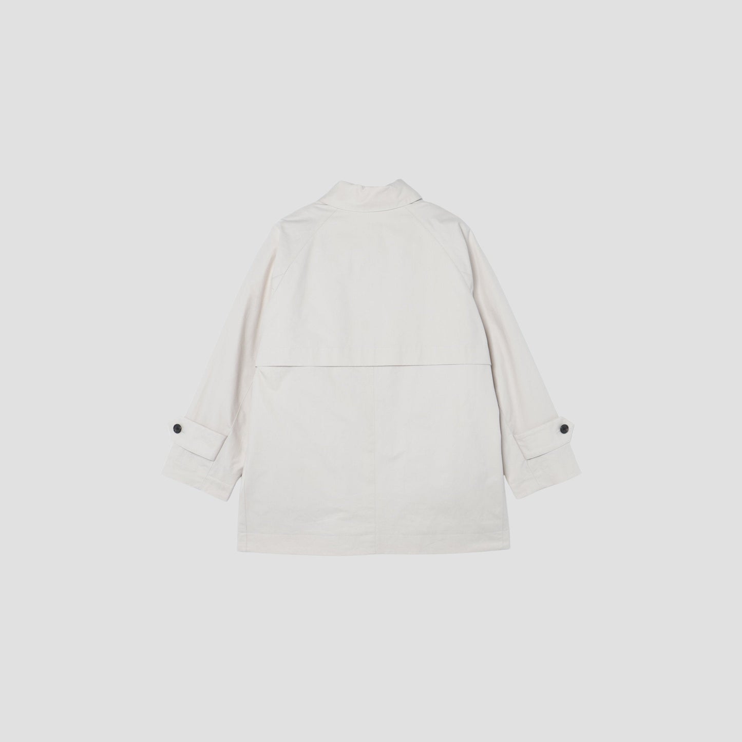 WATERPROOFED COTTON POPLIN COAT