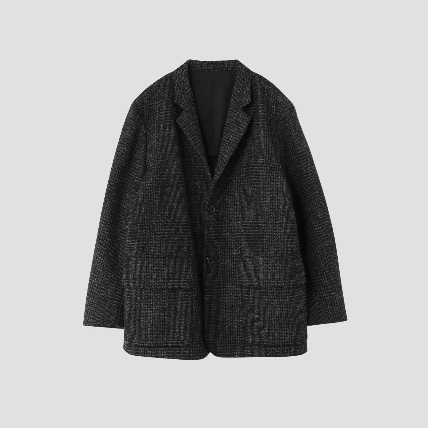 GLEN CHECK WOOL JACKET