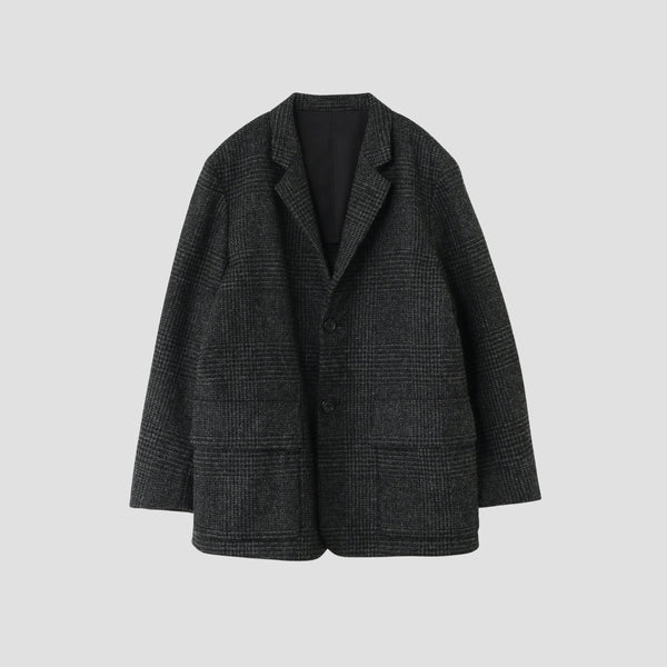 GLEN CHECK WOOL JACKET