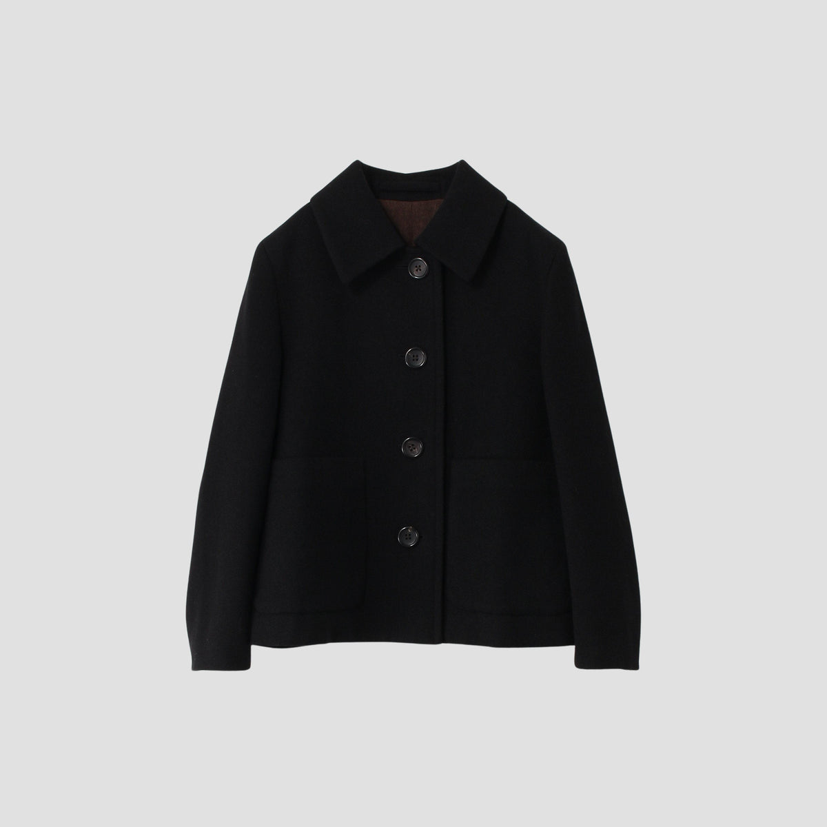 SHETLAND LINEN WOOL COAT