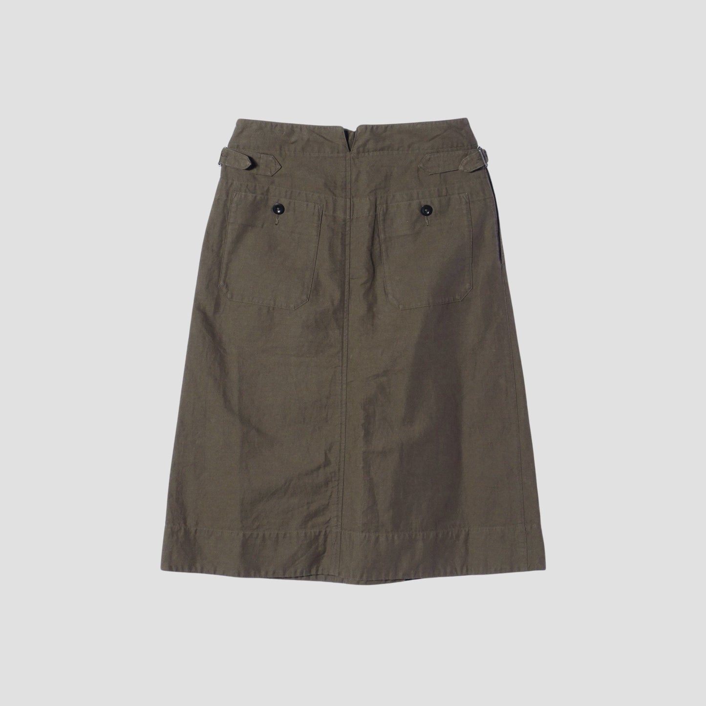 COTTON LINEN TWILL SKIRT